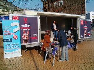 Enfield Stop Smoking trailer 12 March 2014