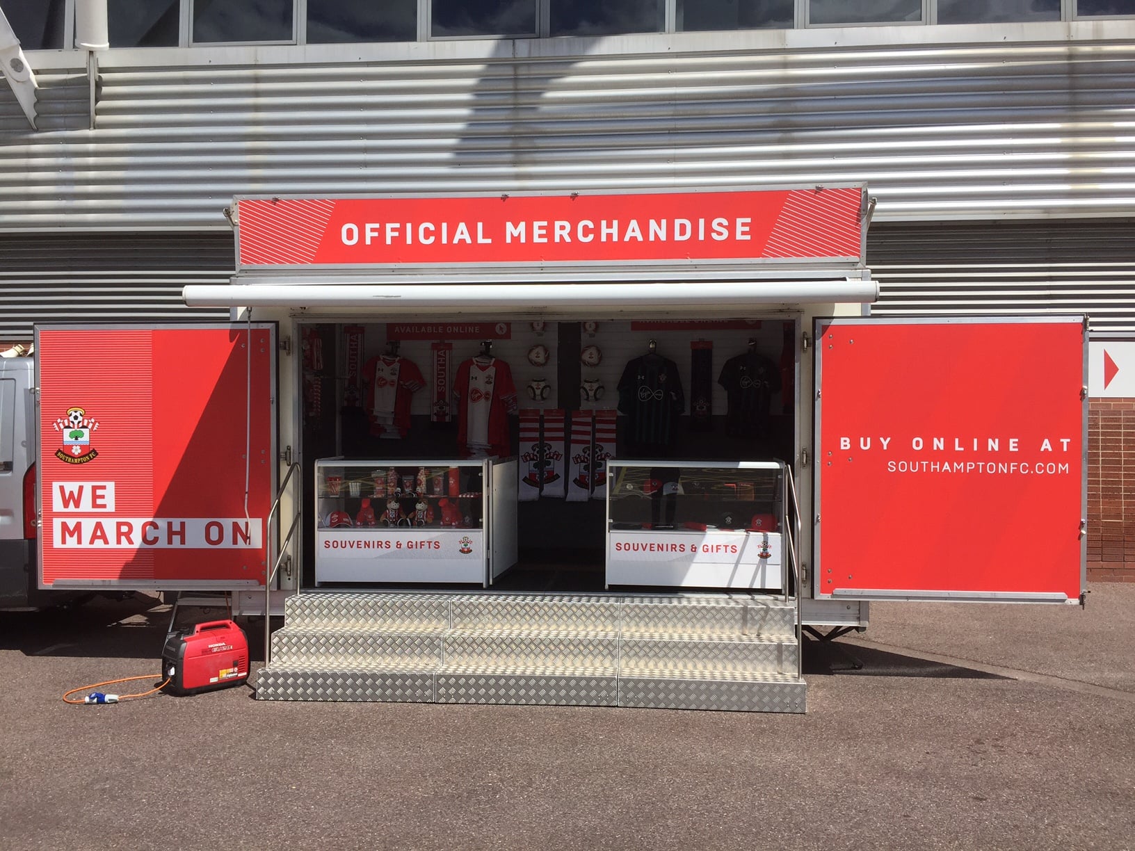 merchandising trailer hire