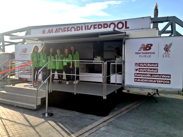 Liverpool FC (1) Liverpool New Balance Pop-up retail trailer