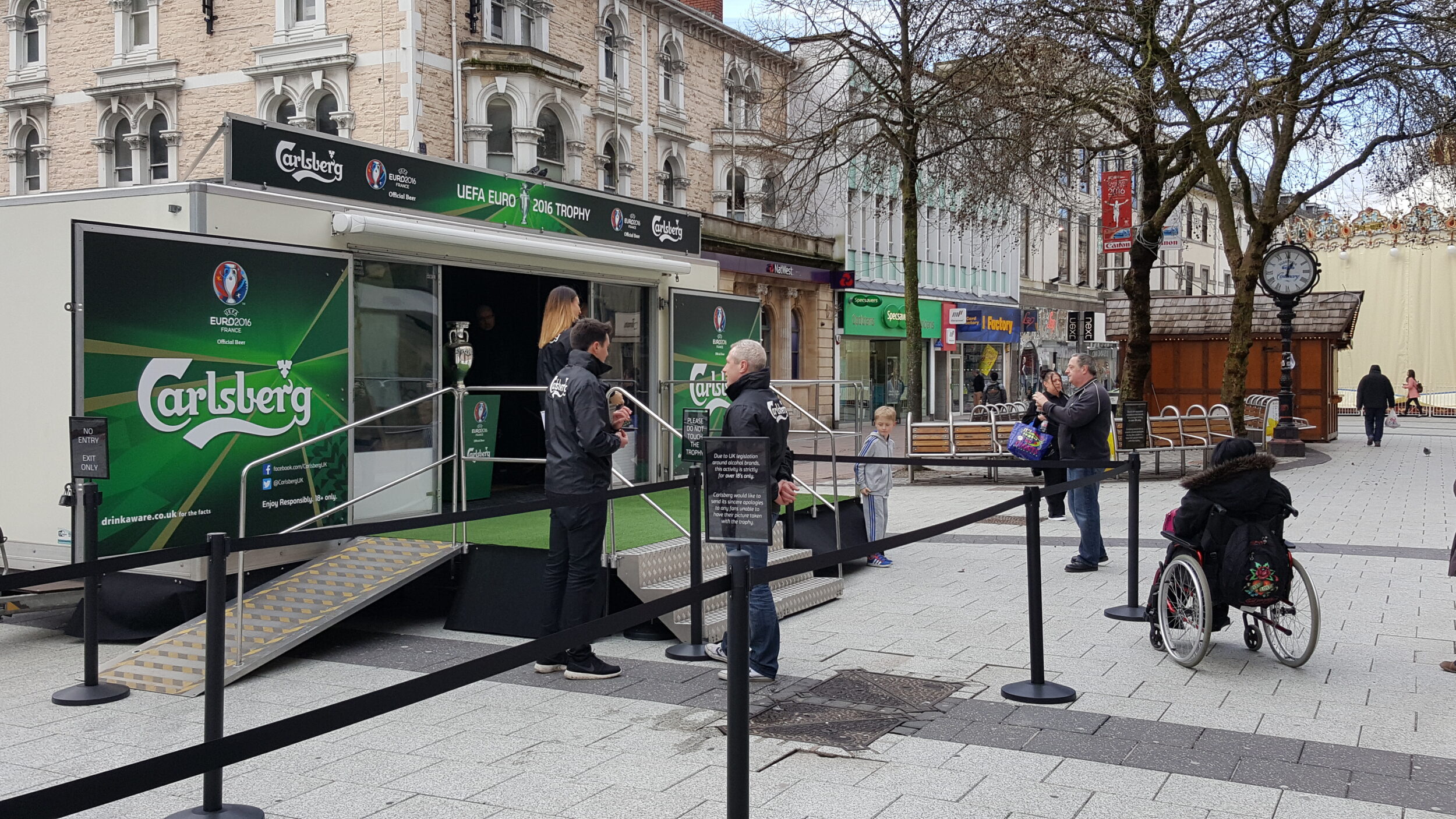 T56 Carlsberg Trophy Tour (6) Promotional trailer hire UK for Carlsberg Trophy Tour
